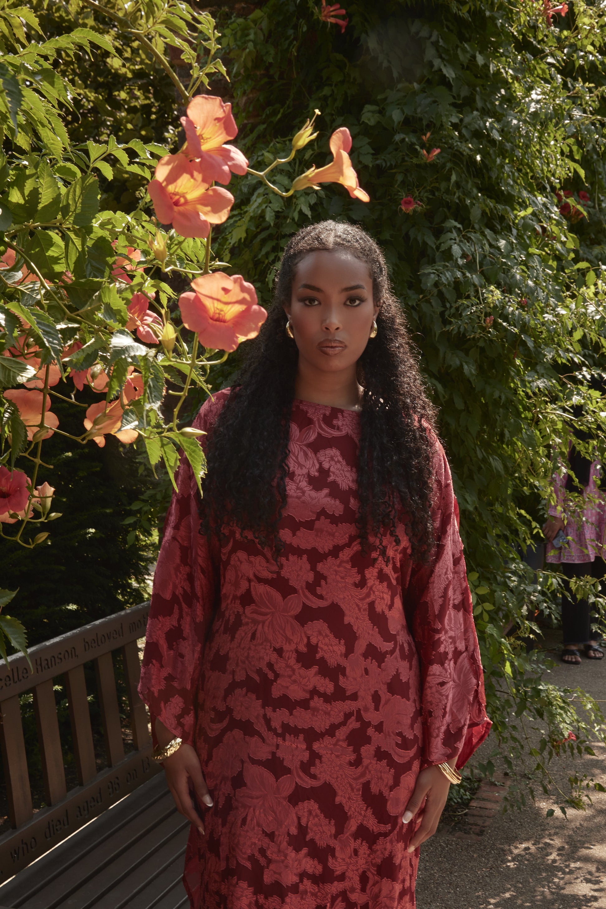 Iman Kaftan Red