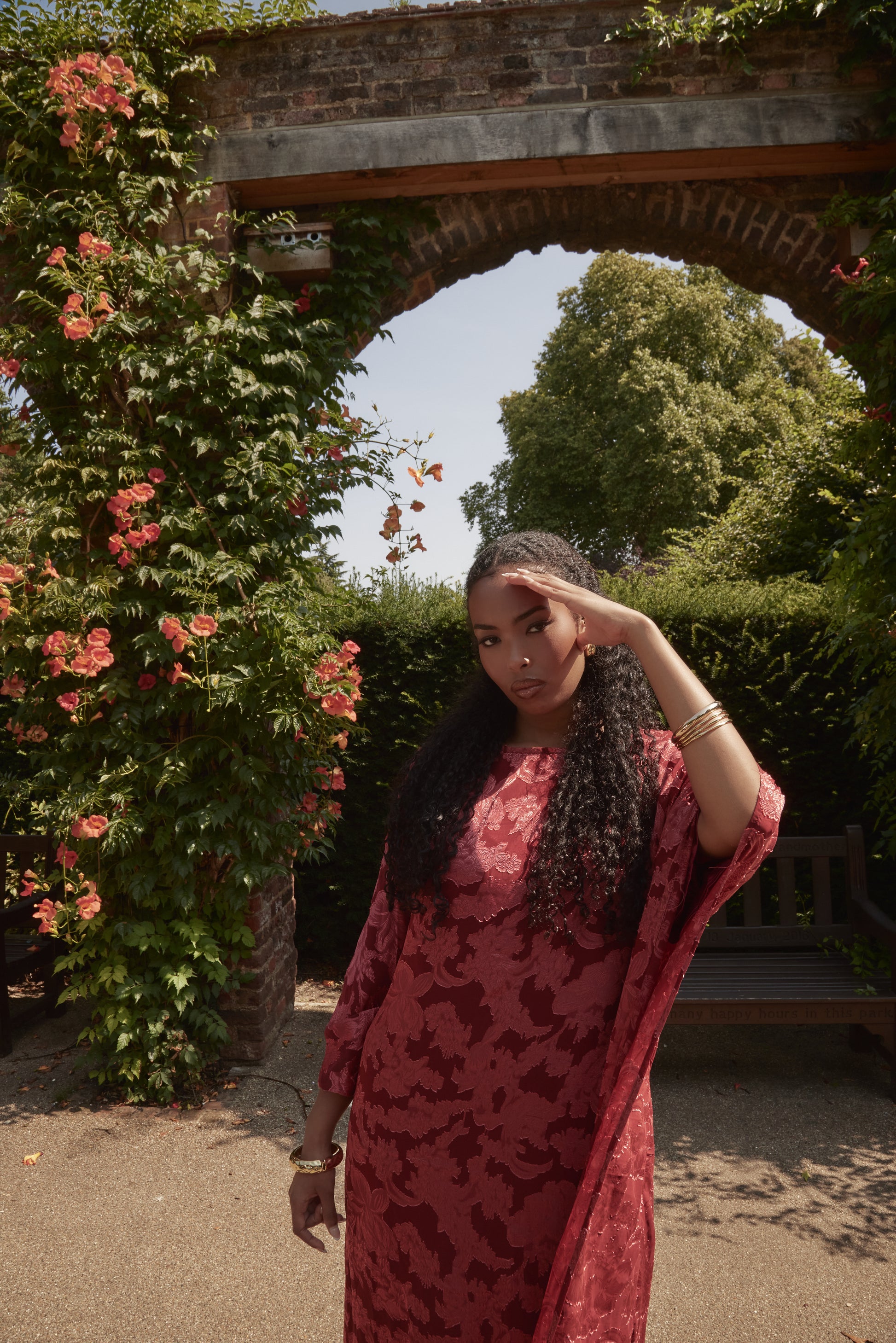 Iman Kaftan Red