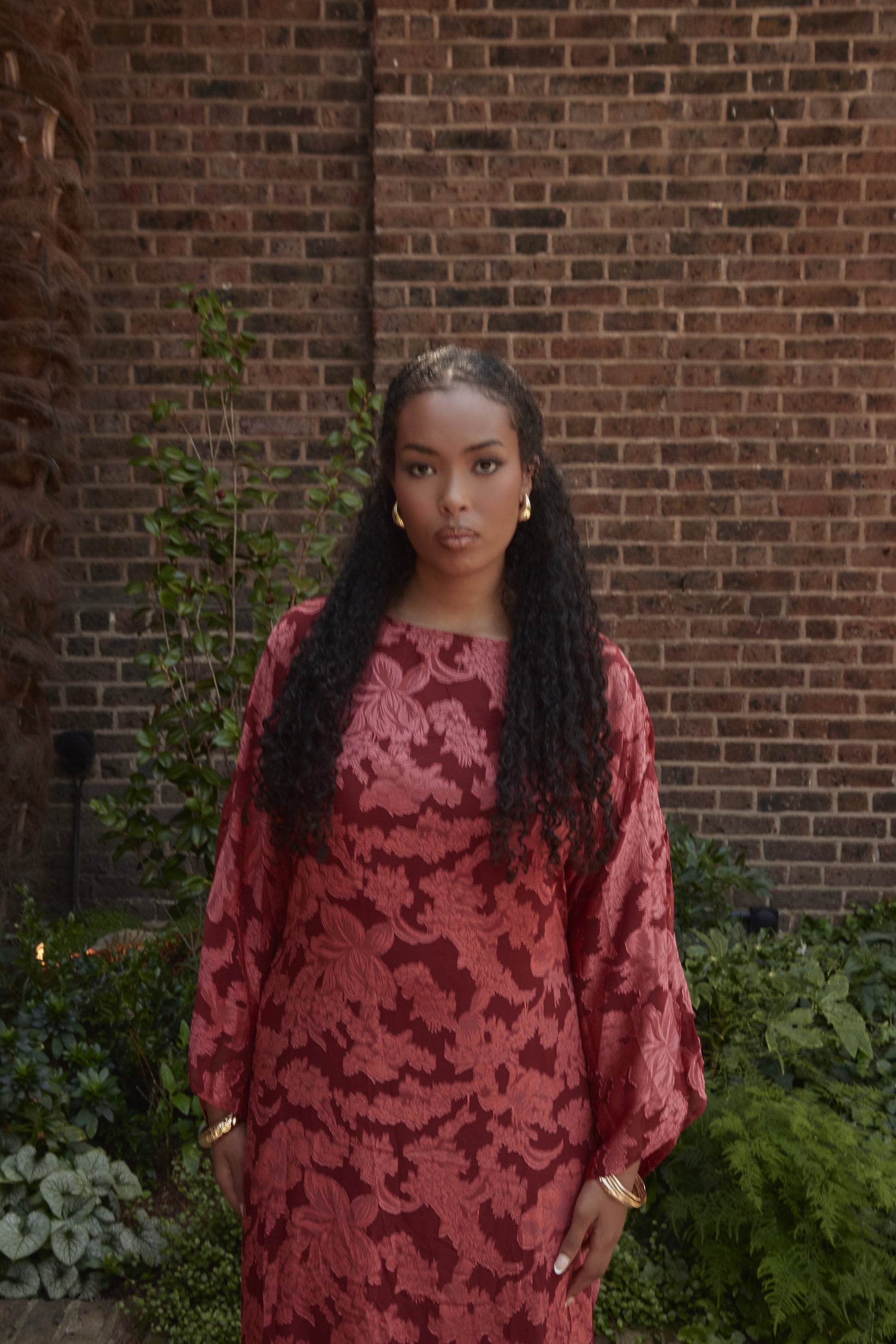 Iman Kaftan Red