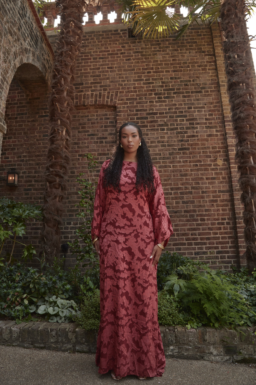 Iman Kaftan Red