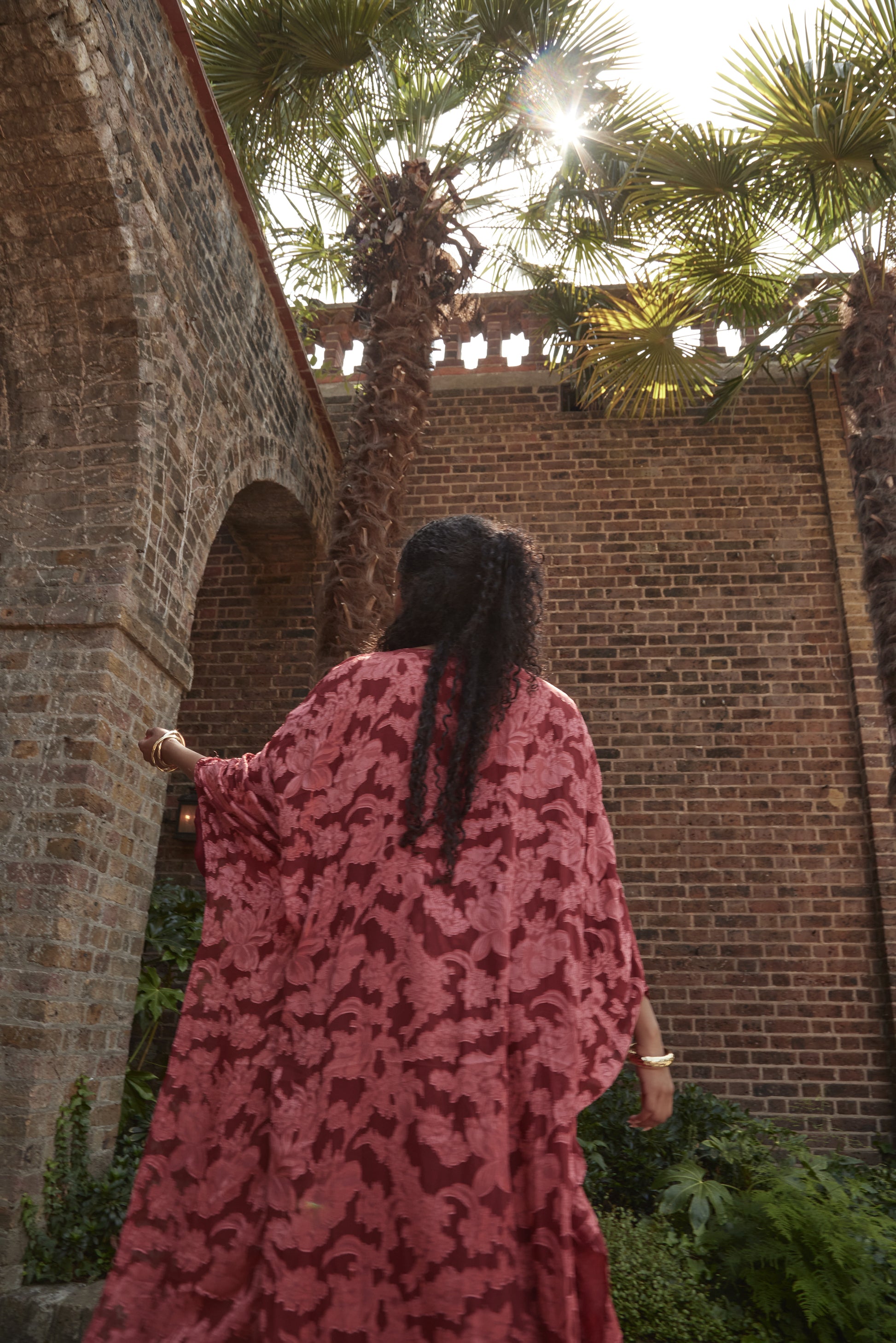 Iman Kaftan Red