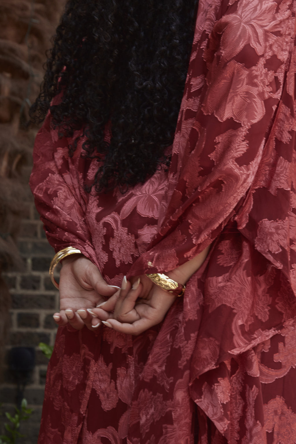 Iman Kaftan Red