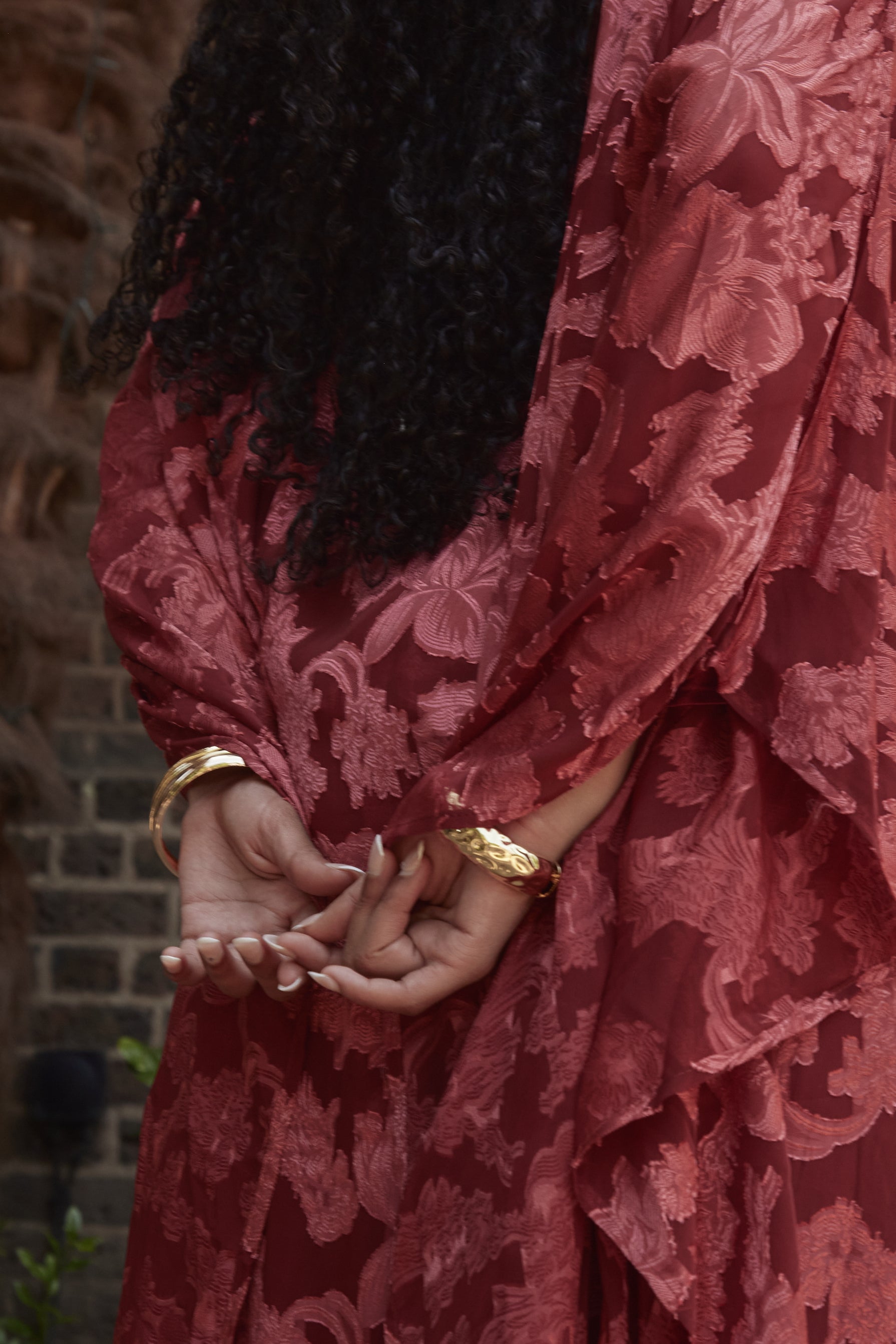 Iman Kaftan Red