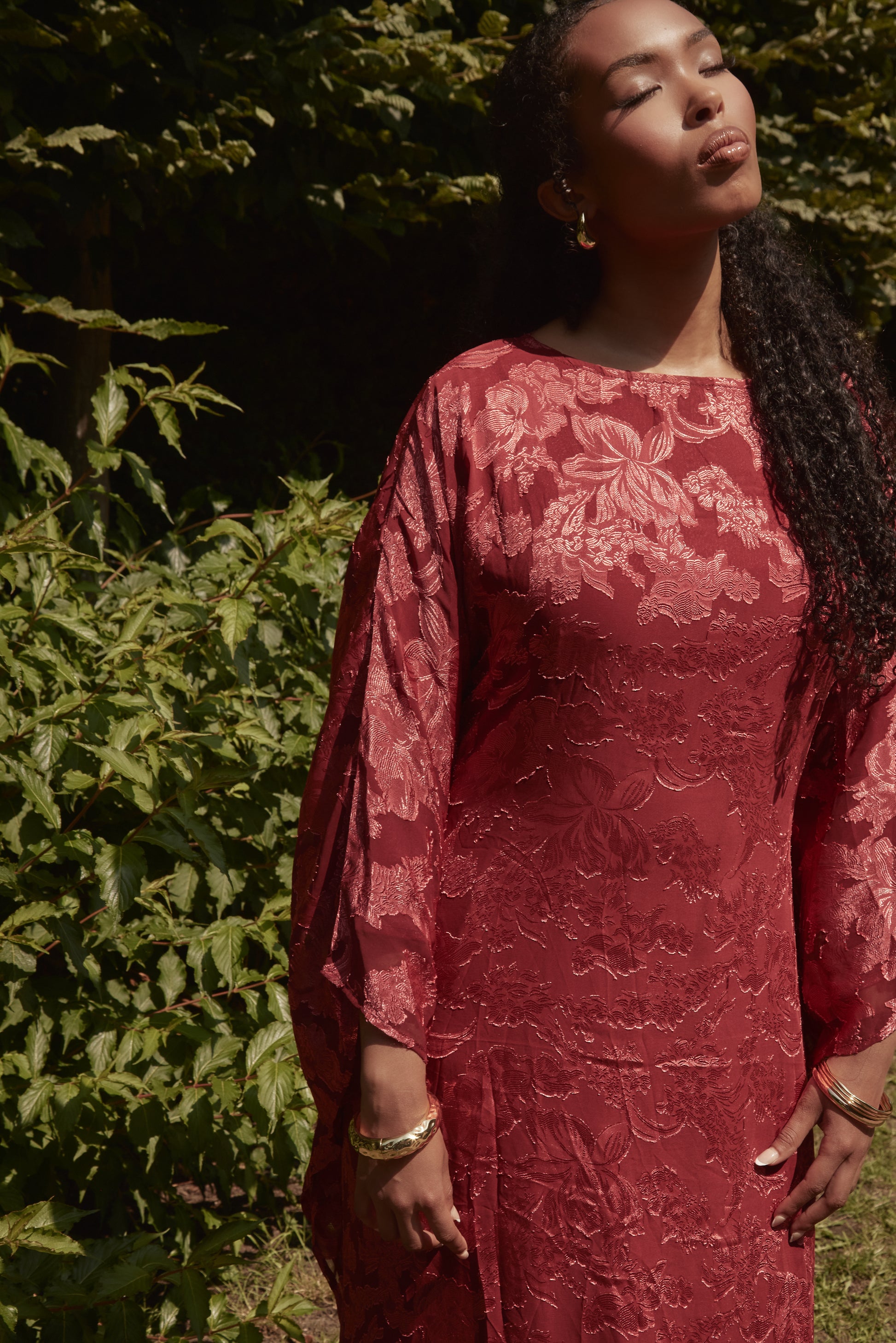 Iman Kaftan Red